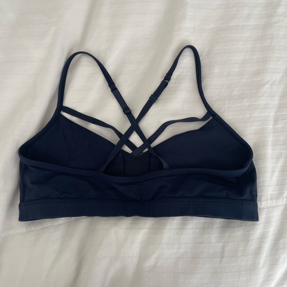 Used Lululemon Future Varsity Bra Navy Sz 10 - Picture 5 of 9